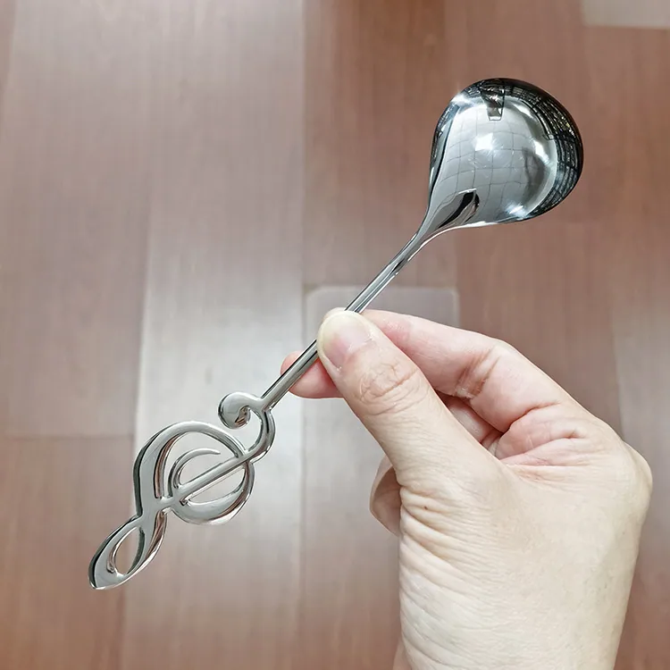 304 stainless steel note spoon main dinner spoon home creative tableware spoon bibimbap spoon multi-use dessert cake spoon dinne 13