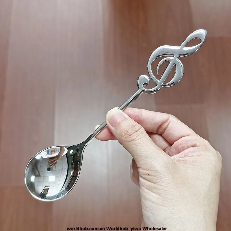 304 stainless steel note spoon main dinner spoon home creative tableware spoon bibimbap spoon multi-use dessert cake spoon di
