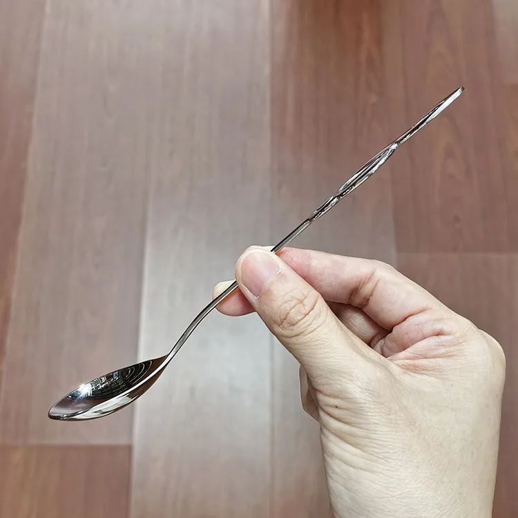 304 stainless steel note spoon main dinner spoon home creative tableware spoon bibimbap spoon multi-use dessert cake spoon dinne 11