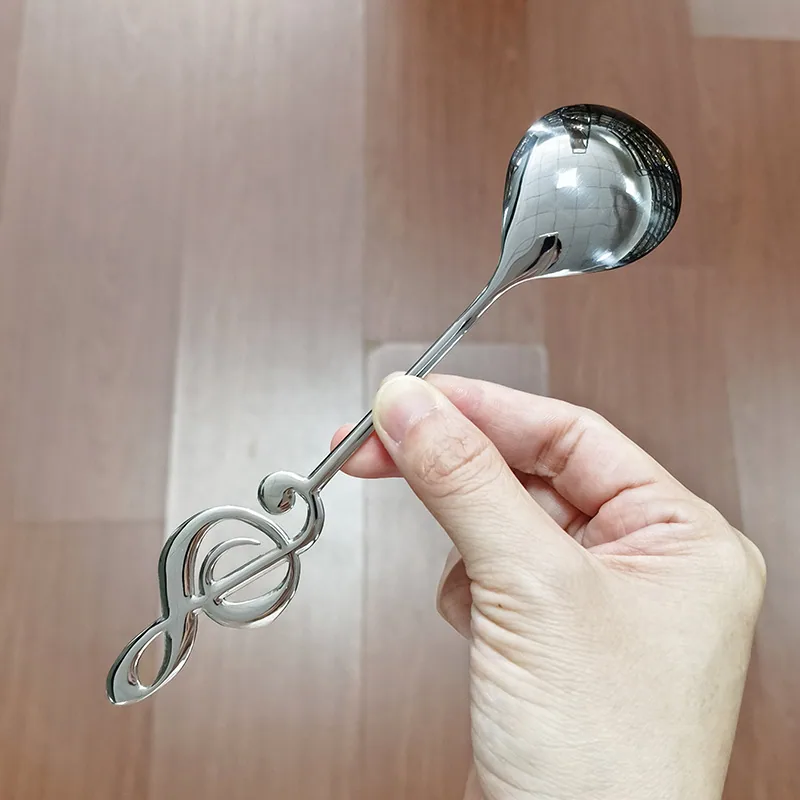 304 stainless steel note spoon main dinner spoon home creative tableware spoon bibimbap spoon multi-use dessert cake spoon dinne 3