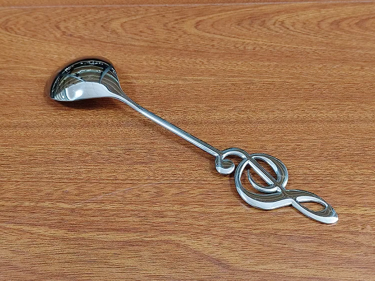 304 stainless steel note spoon main dinner spoon home creative tableware spoon bibimbap spoon multi-use dessert cake spoon dinne 17