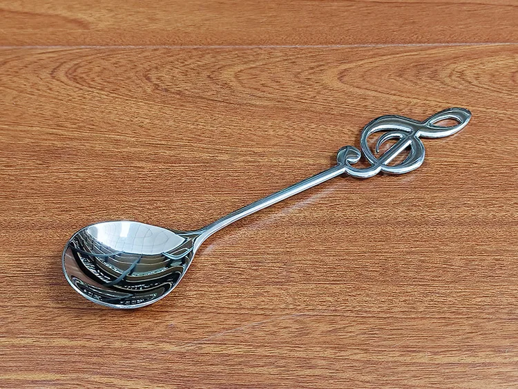 304 stainless steel note spoon main dinner spoon home creative tableware spoon bibimbap spoon multi-use dessert cake spoon dinne 19