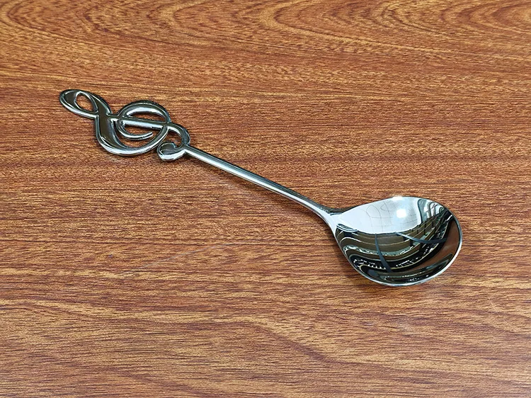 304 stainless steel note spoon main dinner spoon home creative tableware spoon bibimbap spoon multi-use dessert cake spoon dinne 9