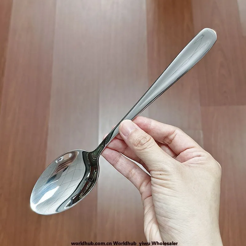 304 stainless steel dinner spoon household dining tableware spoon drinking soup spoon pointed soup spoon hotel main dinner sp