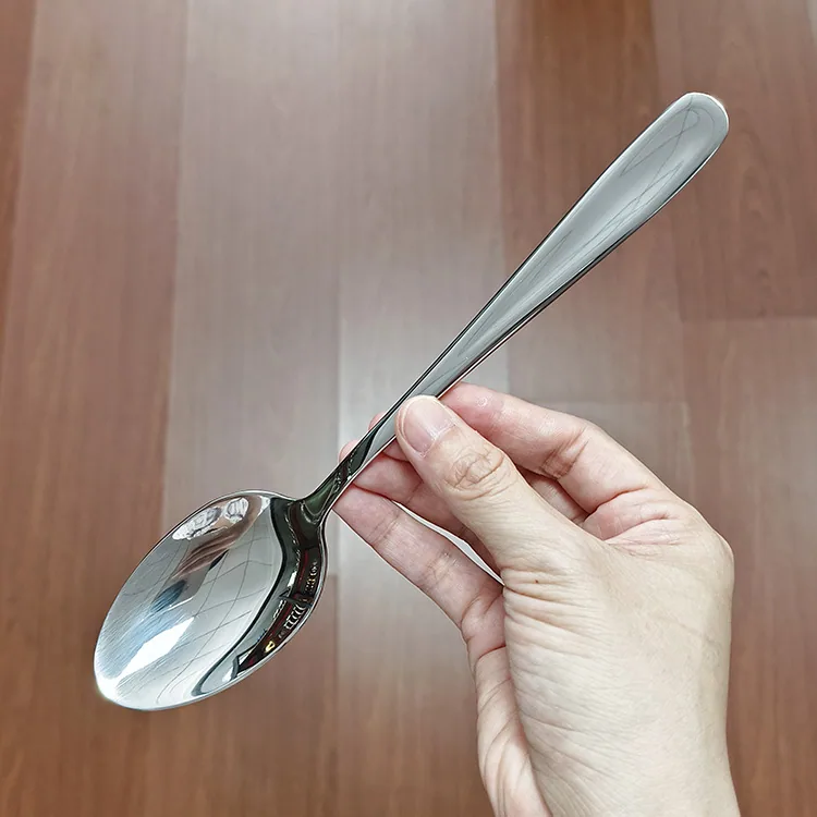 304 stainless steel dinner spoon household dining tableware spoon drinking soup spoon pointed soup spoon hotel main dinner spoon 14