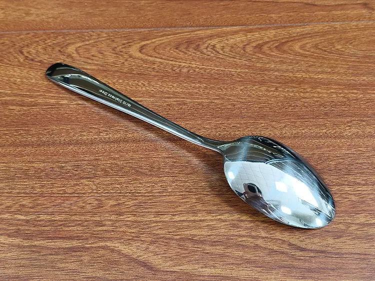 304 stainless steel dinner spoon household dining tableware spoon drinking soup spoon pointed soup spoon hotel main dinner spoon 12