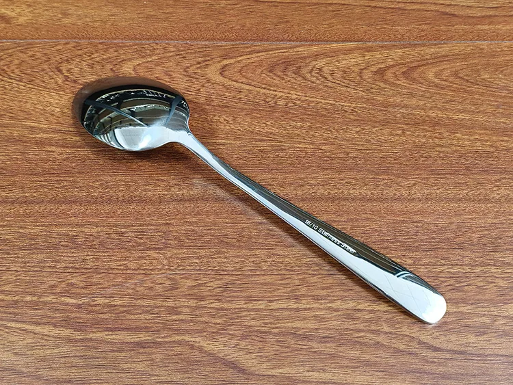304 stainless steel dinner spoon household dining tableware spoon drinking soup spoon pointed soup spoon hotel main dinner spoon 11