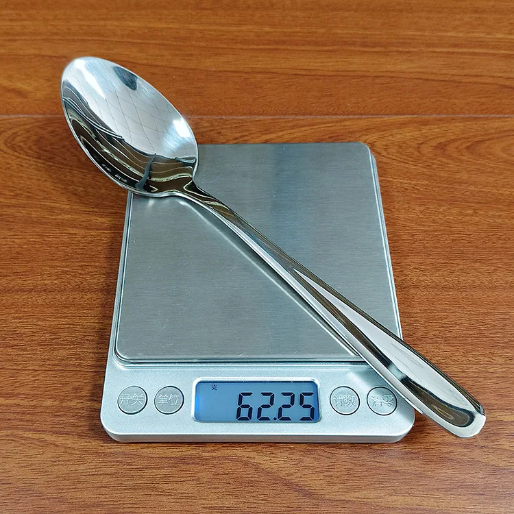 304 stainless steel dinner spoon household dining tableware spoon drinking soup spoon pointed soup spoon hotel main dinner spoon 21