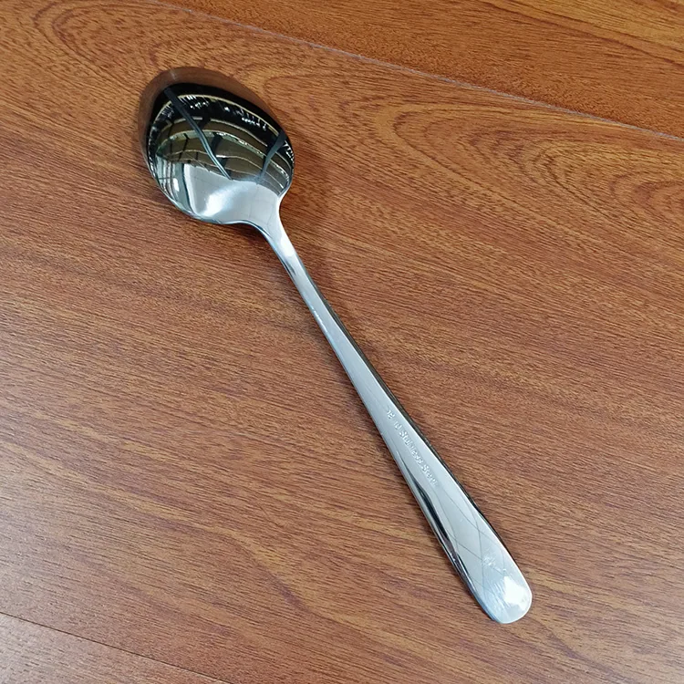 304 stainless steel dinner spoon household dining tableware spoon drinking soup spoon pointed soup spoon hotel main dinner spoon 10
