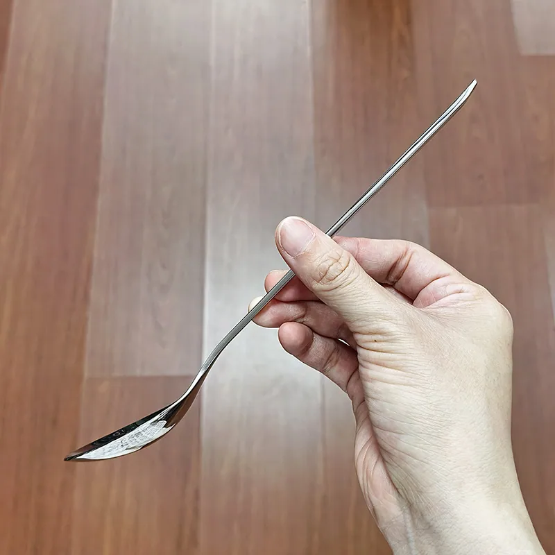 304 stainless steel diamond dinner spoon for home creative square handle eating spoon canteen restaurant tableware spoon drinkin 3