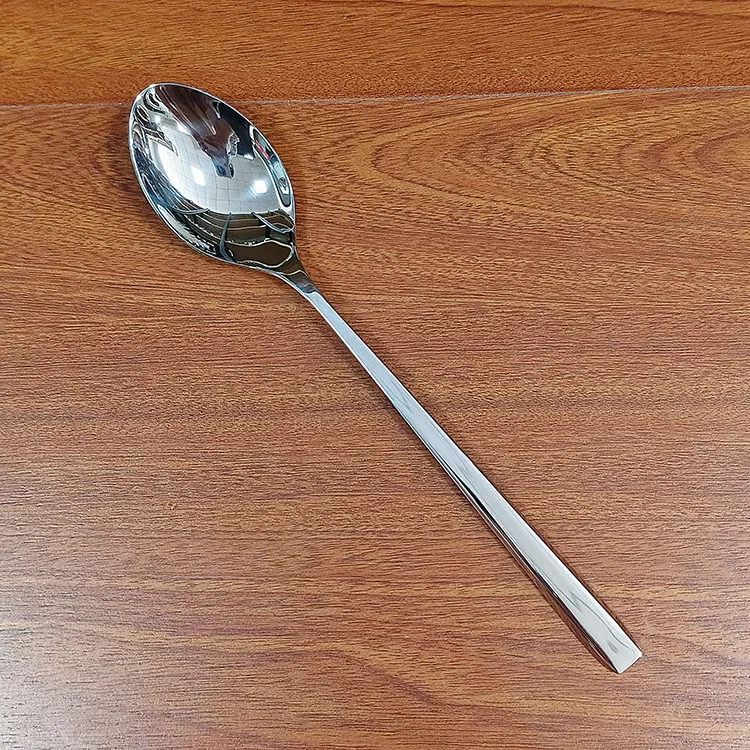 304 stainless steel diamond dinner spoon for home creative square handle eating spoon canteen restaurant tableware spoon drinkin 8