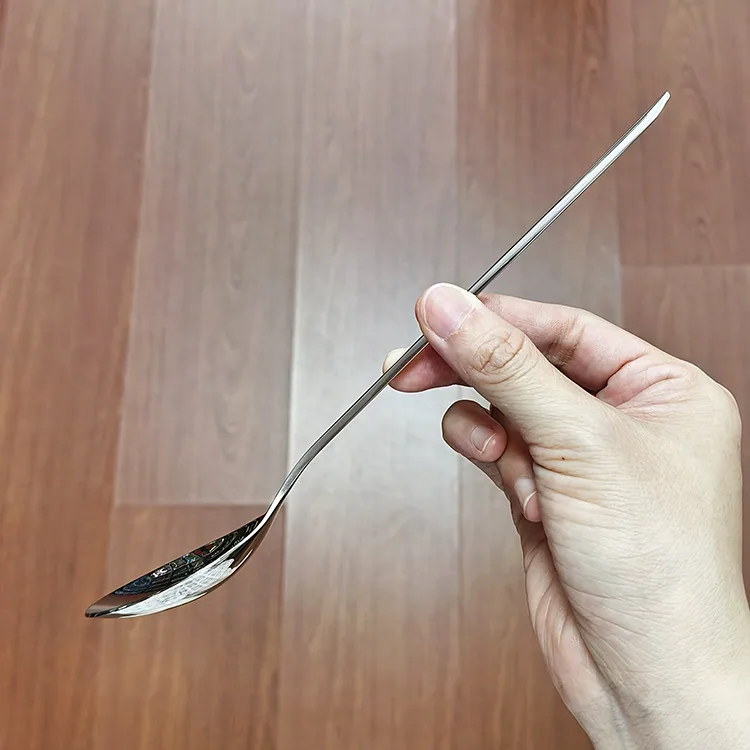 304 stainless steel diamond dinner spoon for home creative square handle eating spoon canteen restaurant tableware spoon drinkin 12