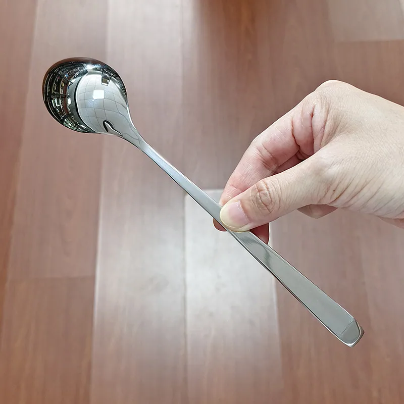 304 stainless steel diamond dinner spoon for home creative square handle eating spoon canteen restaurant tableware spoon drinkin 4