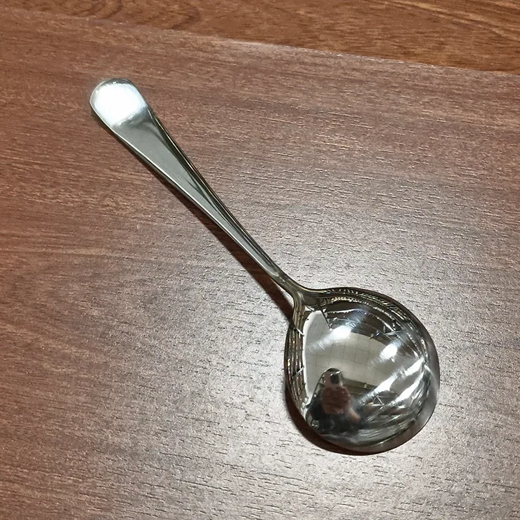 stainless steel round spoon home eating bibimbap spoon drinking spoon creative soup restaurant restaurant tableware spoon round 15