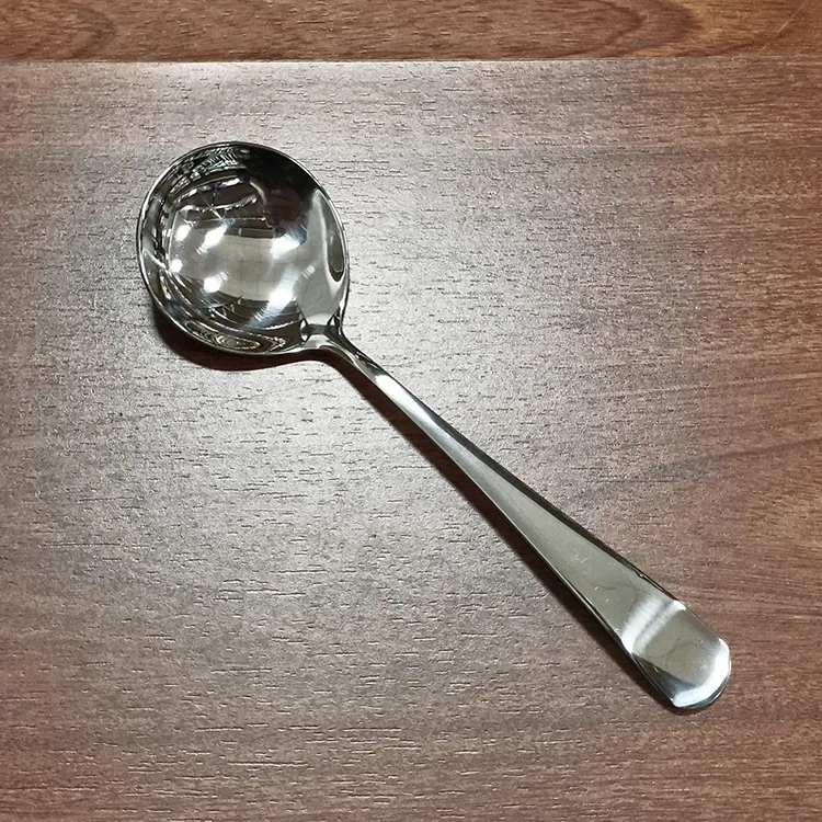 stainless steel round spoon home eating bibimbap spoon drinking spoon creative soup restaurant restaurant tableware spoon round 14