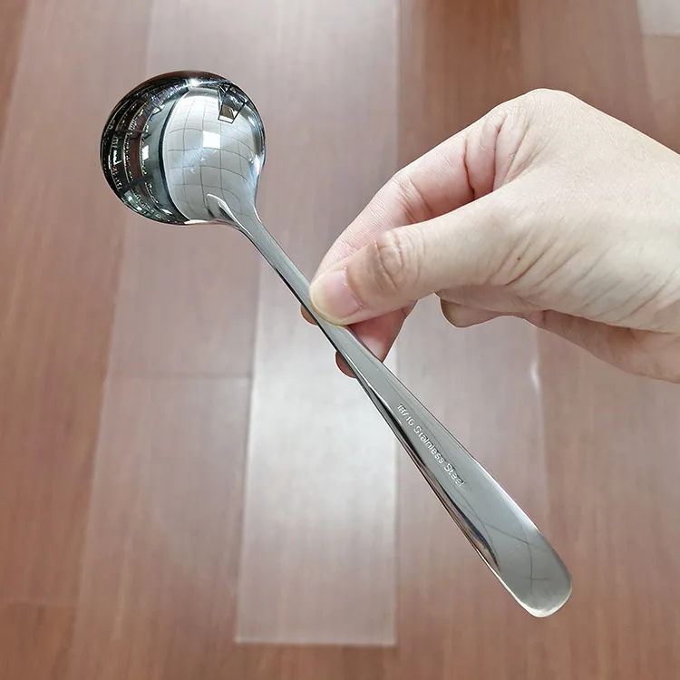 304 stainless steel round spoon Use more bibimbap spoons, soup spoons, dessert soups, home utensils, round-headed spoons 14