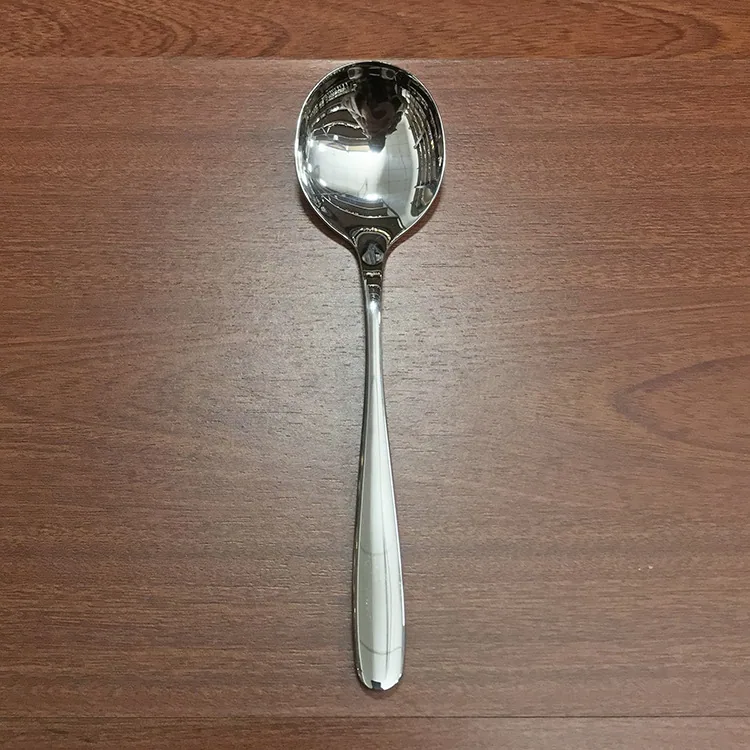 Stainless steel spoons, household soup drinking and eating spoons, round-headed tableware spoons, mostly hotel spoons, spoons, a 9