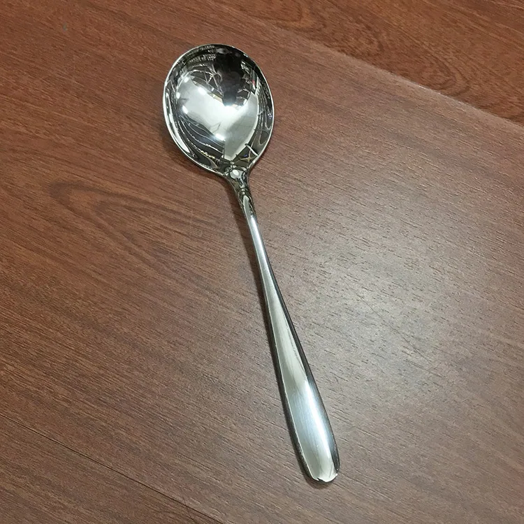 Stainless steel spoons, household soup drinking and eating spoons, round-headed tableware spoons, mostly hotel spoons, spoons, a 13