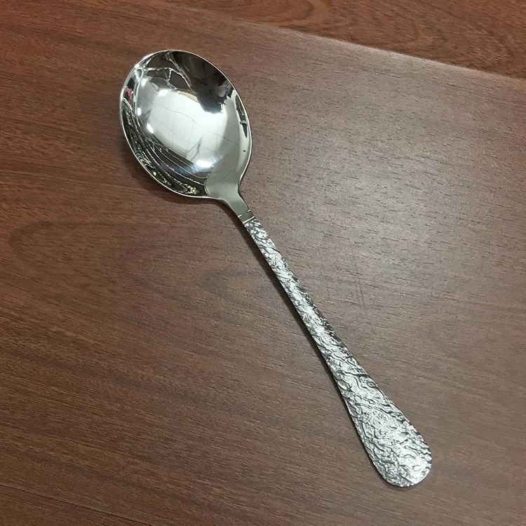 스테인레스 스틸 둥근 머리 스푼, 비빔밥 스푼, 가정용 식기, 먹는 스푼, 수프 스푼, 주로 창의적인 둥근 손잡이를 사용합니다. 16