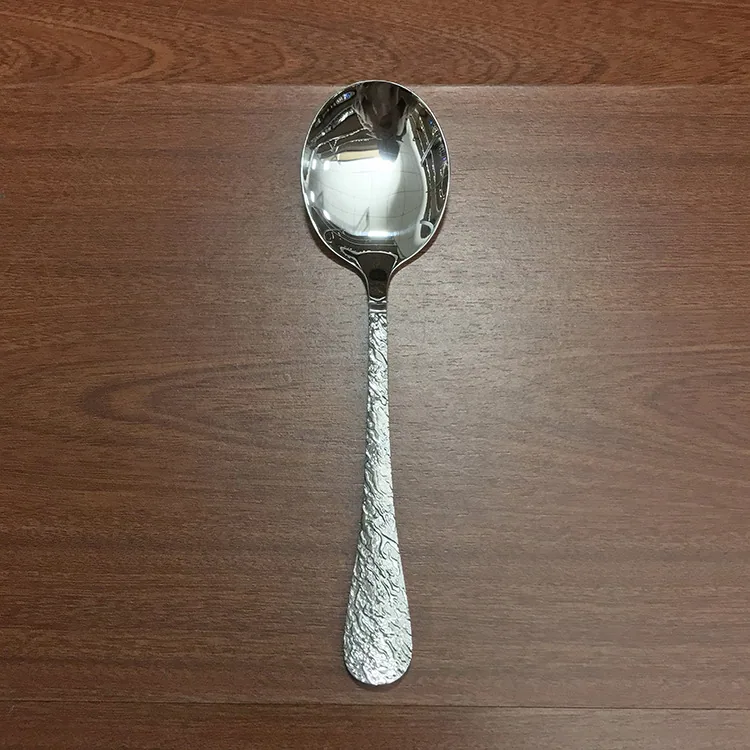 스테인레스 스틸 둥근 머리 스푼, 비빔밥 스푼, 가정용 식기, 먹는 스푼, 수프 스푼, 주로 창의적인 둥근 손잡이를 사용합니다. 17