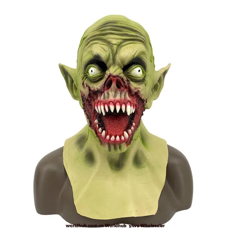 Spoof vampire mask, latex headgear, Halloween masquerade party props, horror demon zombie mask