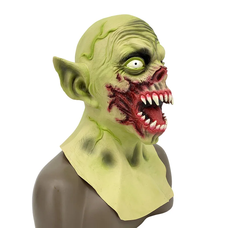 Spoof vampire mask, latex headgear, Halloween masquerade party props, horror demon zombie mask 5