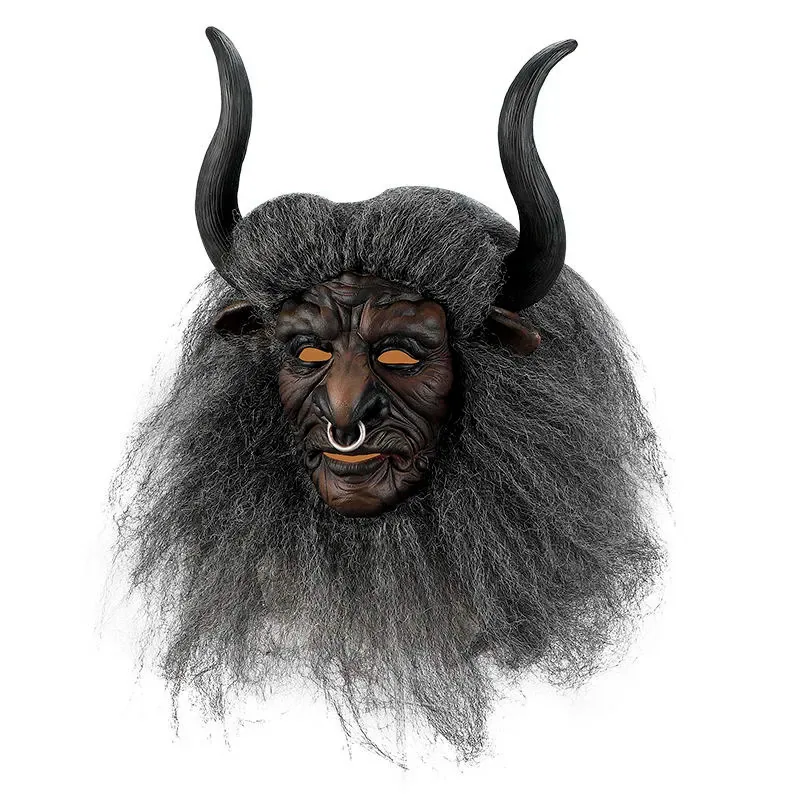2025 Bull Demon King Mask Halloween Funny Cos Journey to the West Stephen Chow Bull Demon King Headgear 8