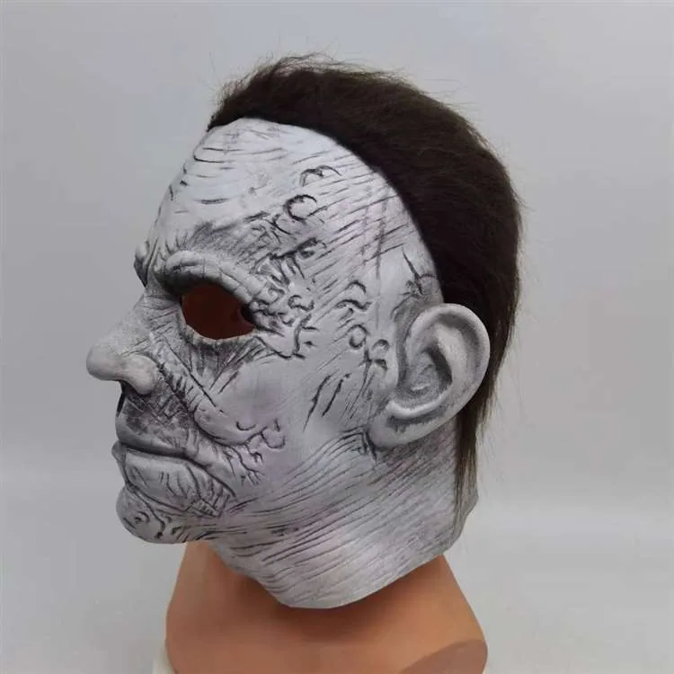 Halloween new moonlight flustered Meijie mask scary latex headgear factory spot direct sales 2
