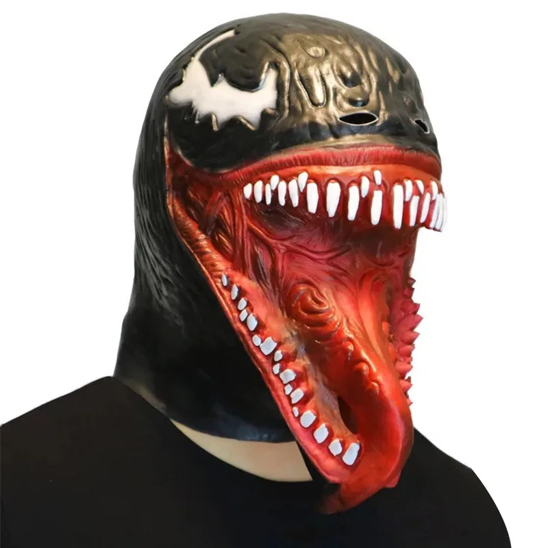 New Avengers Red Spider-Man Venom Mask Latex Headgear Film and television peripheral cosplay props 3