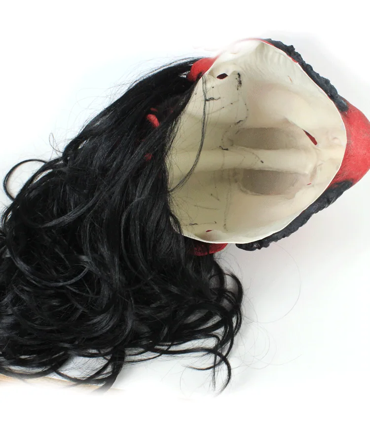 Barons new mask horror latex wig headgear Hellboy peripheral cosplay Halloween props 9