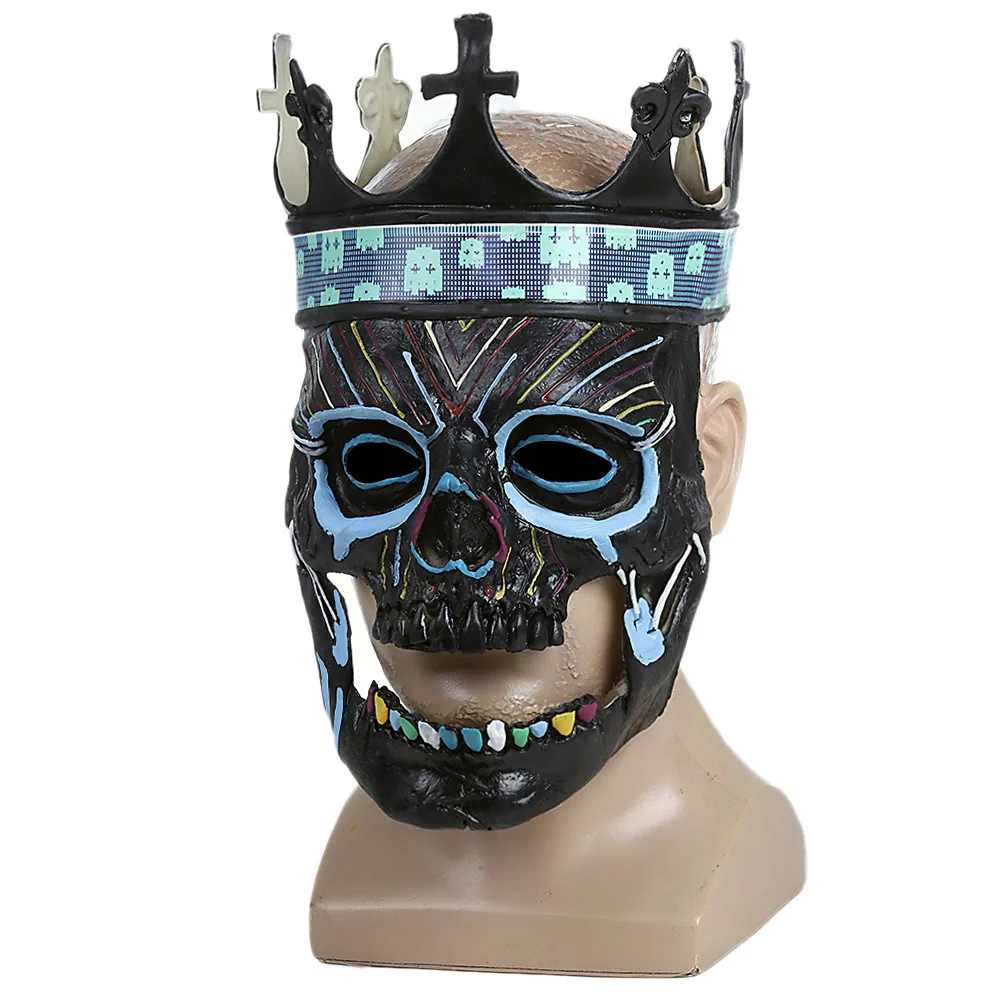 Halloween game: same watchdog legion head mask, crown skull, latex animal mask