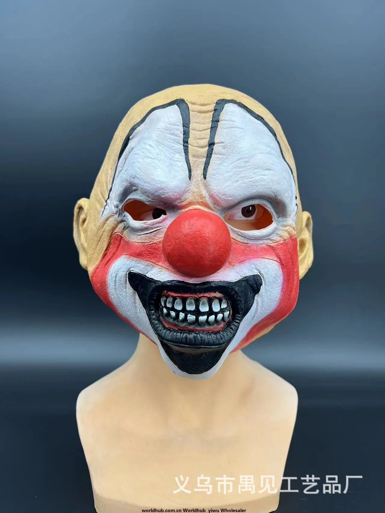 Halloween grimace latex mask horror clown head cover masquerade props 6