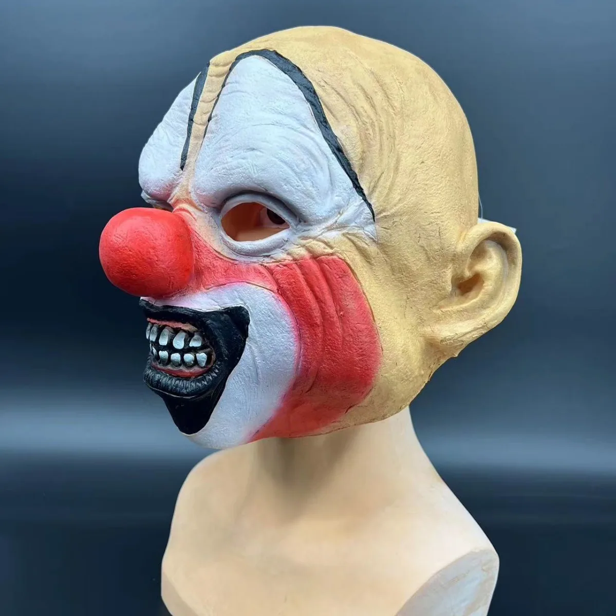 Halloween grimace latex mask horror clown head cover masquerade props 4