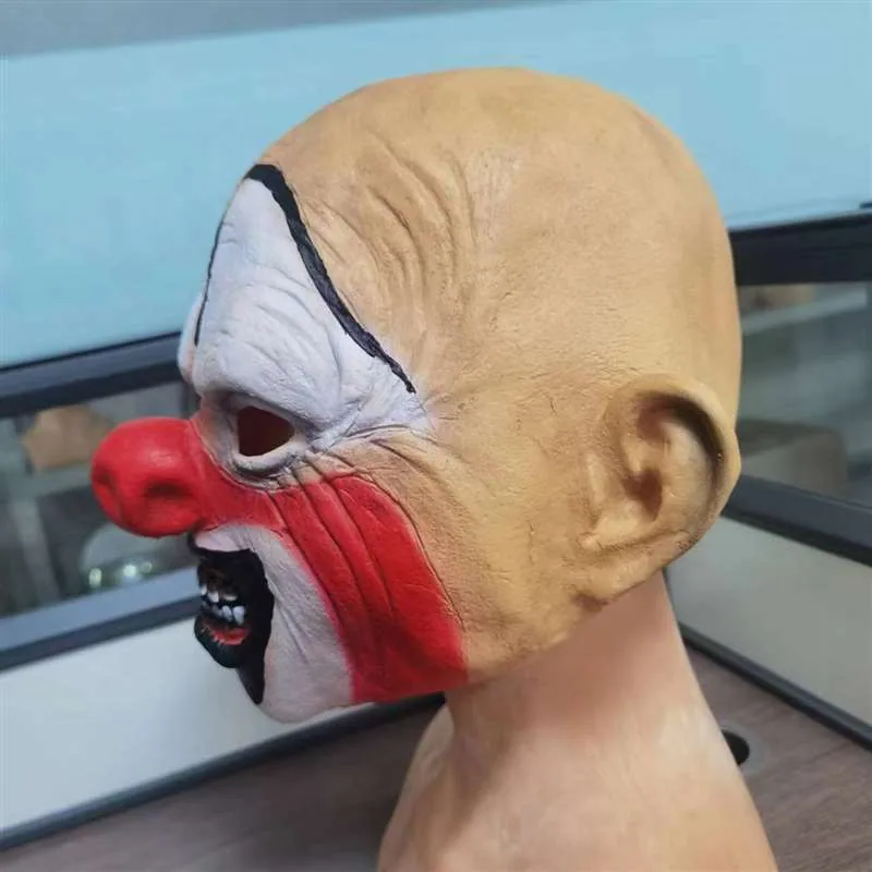Halloween grimace latex mask horror clown head cover masquerade props 2