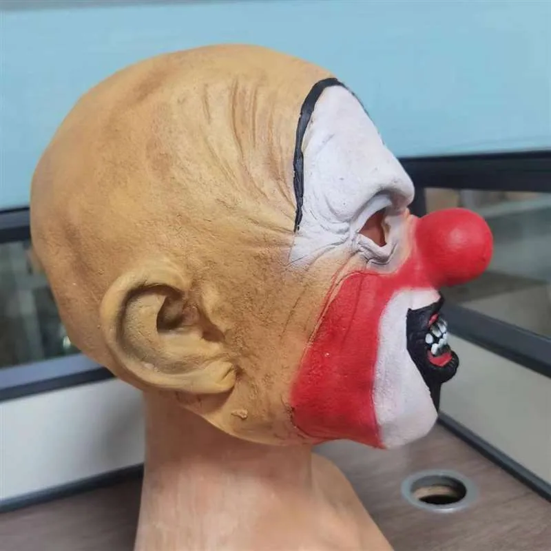 Halloween grimace latex mask horror clown head cover masquerade props 8