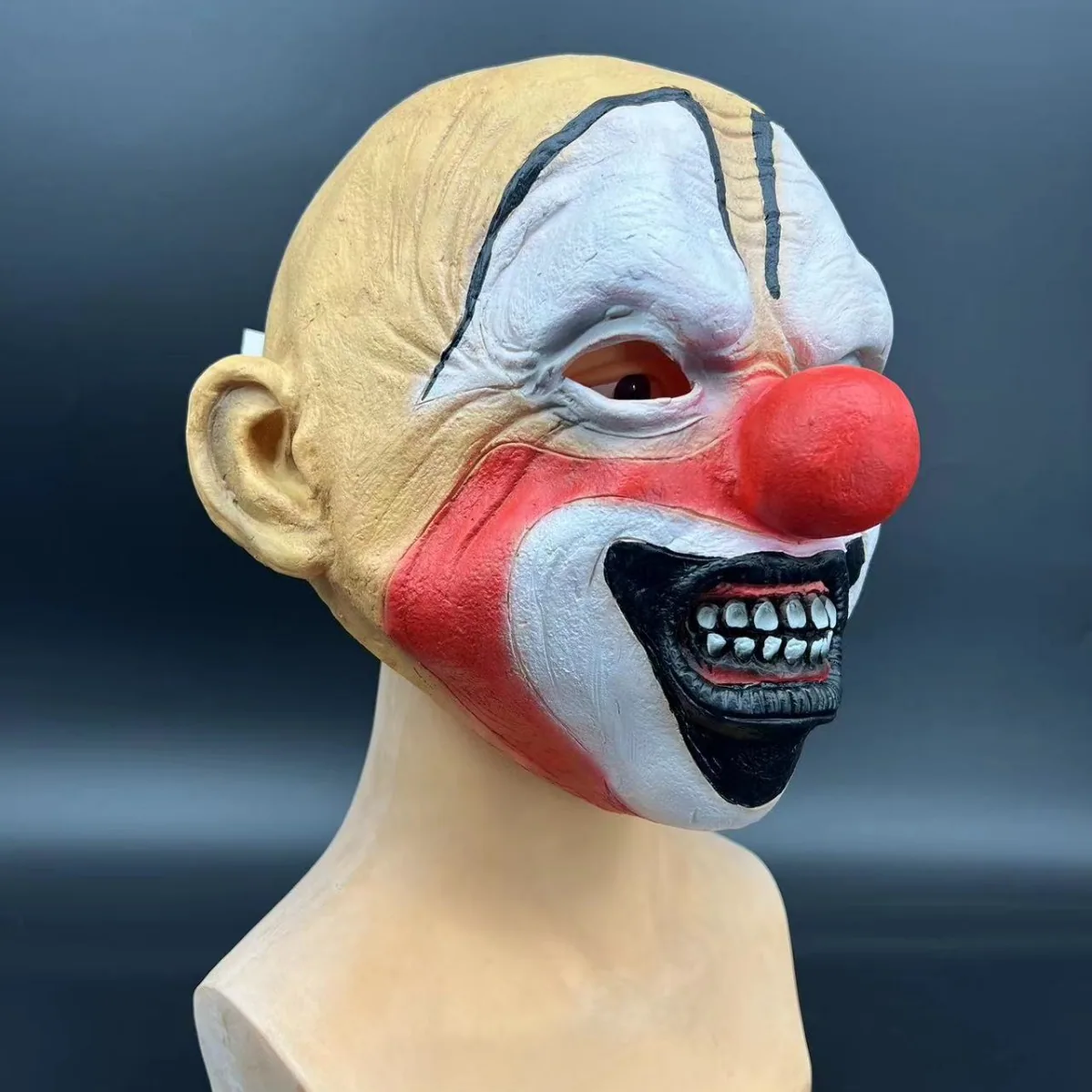 Halloween grimace latex mask horror clown head cover masquerade props 5
