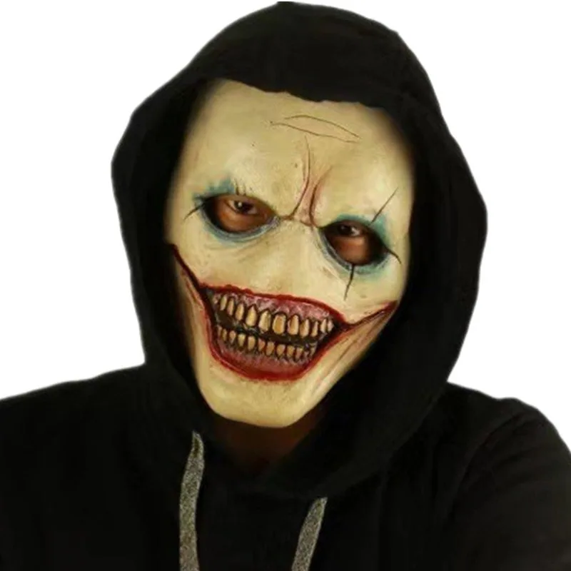 Clown mask script kill series funny mask hair set performance performance funny Halloween ball costume 17