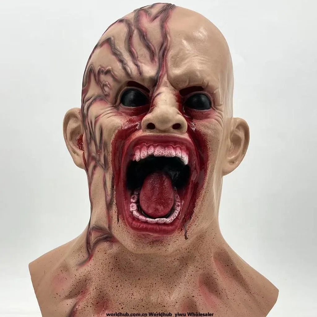 Halloween Sky Biochemical Vampire Zombie Mask Cross-Border Exclusive Masquerade Party Prop Demon Zombie Head