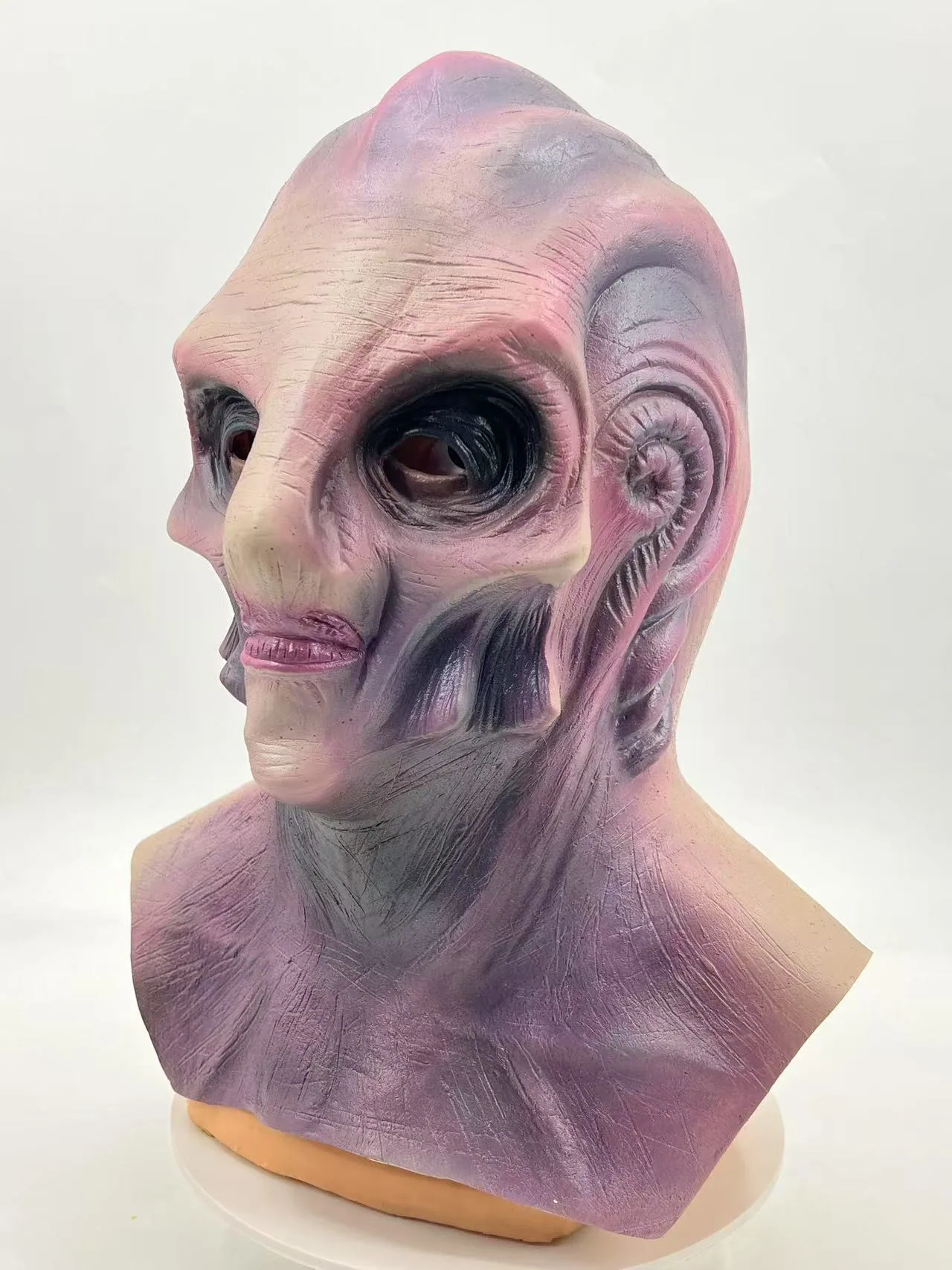 Factory direct sales Halloween horror blood mask rotten mouth grimace zombie zombie haunted house scare props 13