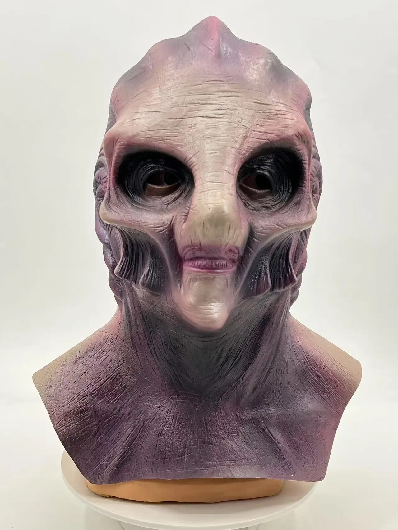 Factory direct sales Halloween horror blood mask rotten mouth grimace zombie zombie haunted house scare props 4