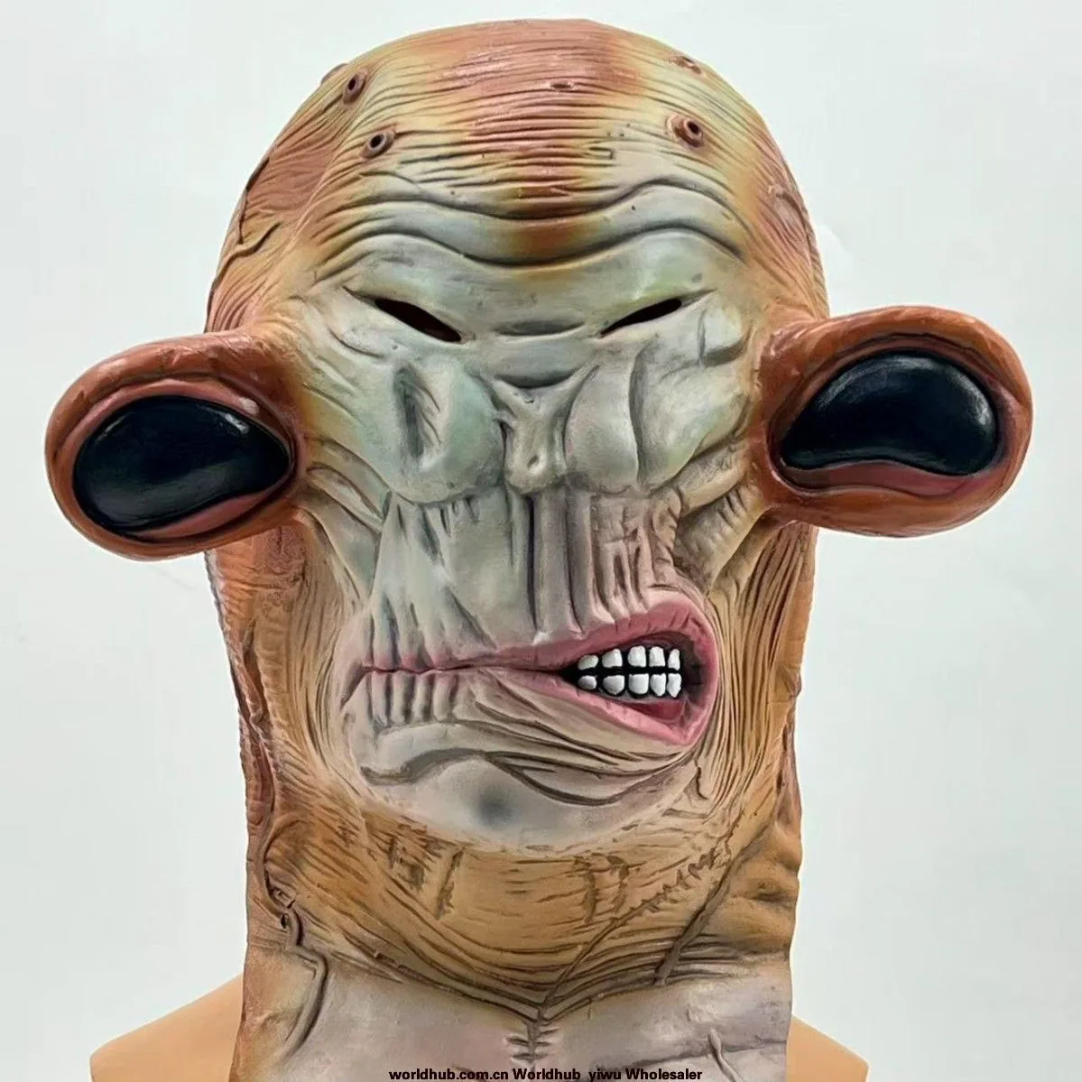 Halloween Easter Horror Mask Scary Cosmetic Prop Alien Mutant Frogman Latex Mask