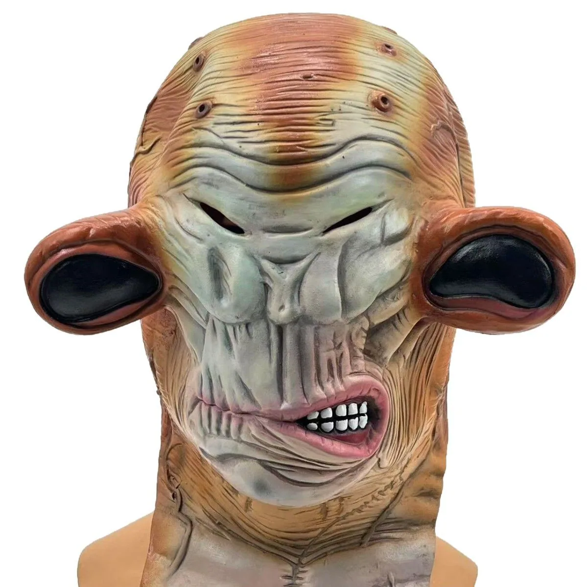 Halloween Easter Horror Mask Scary Cosmetic Prop Alien Mutant Frogman Latex Mask 5