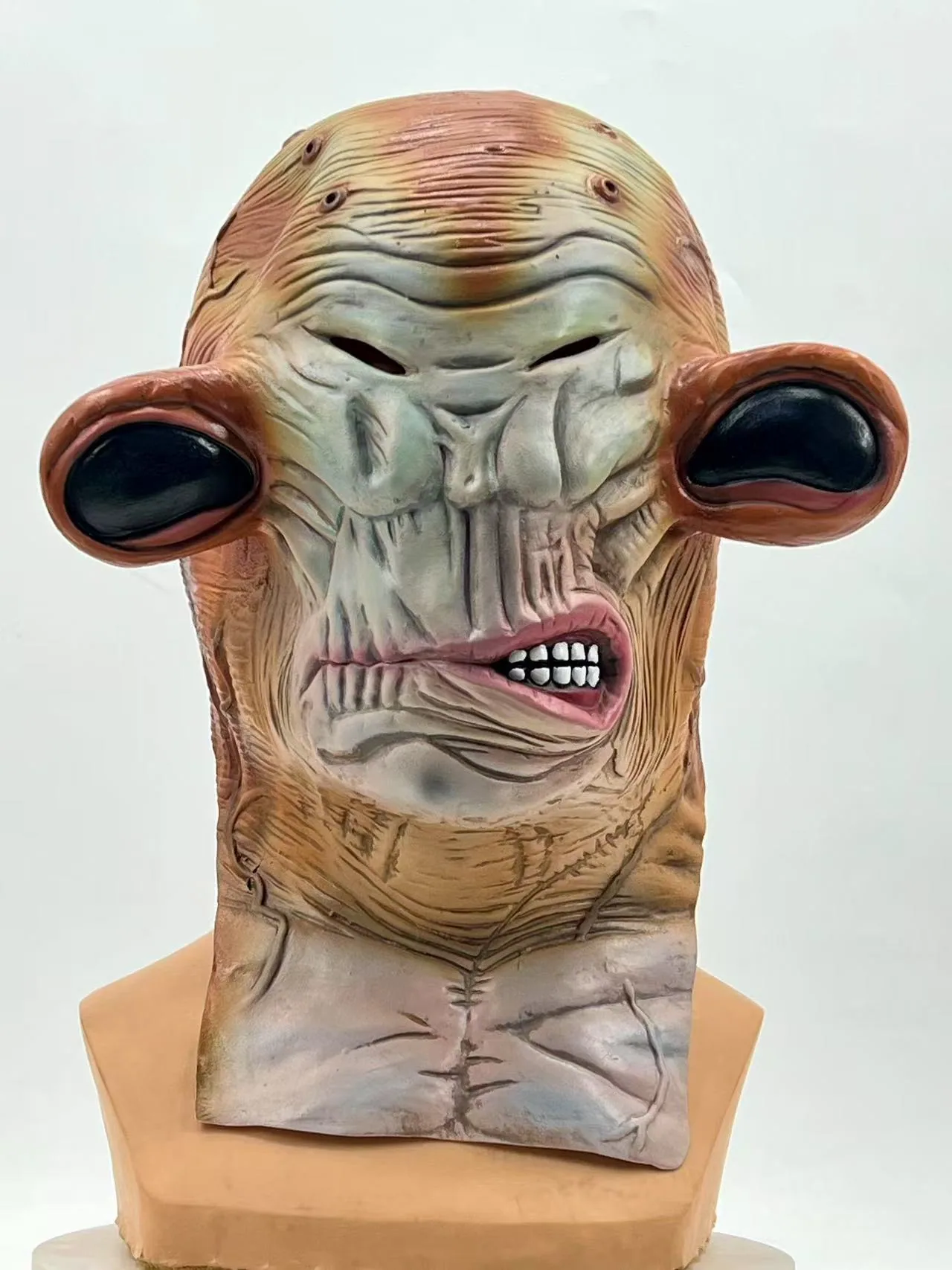 Halloween Easter Horror Mask Scary Cosmetic Prop Alien Mutant Frogman Latex Mask 12