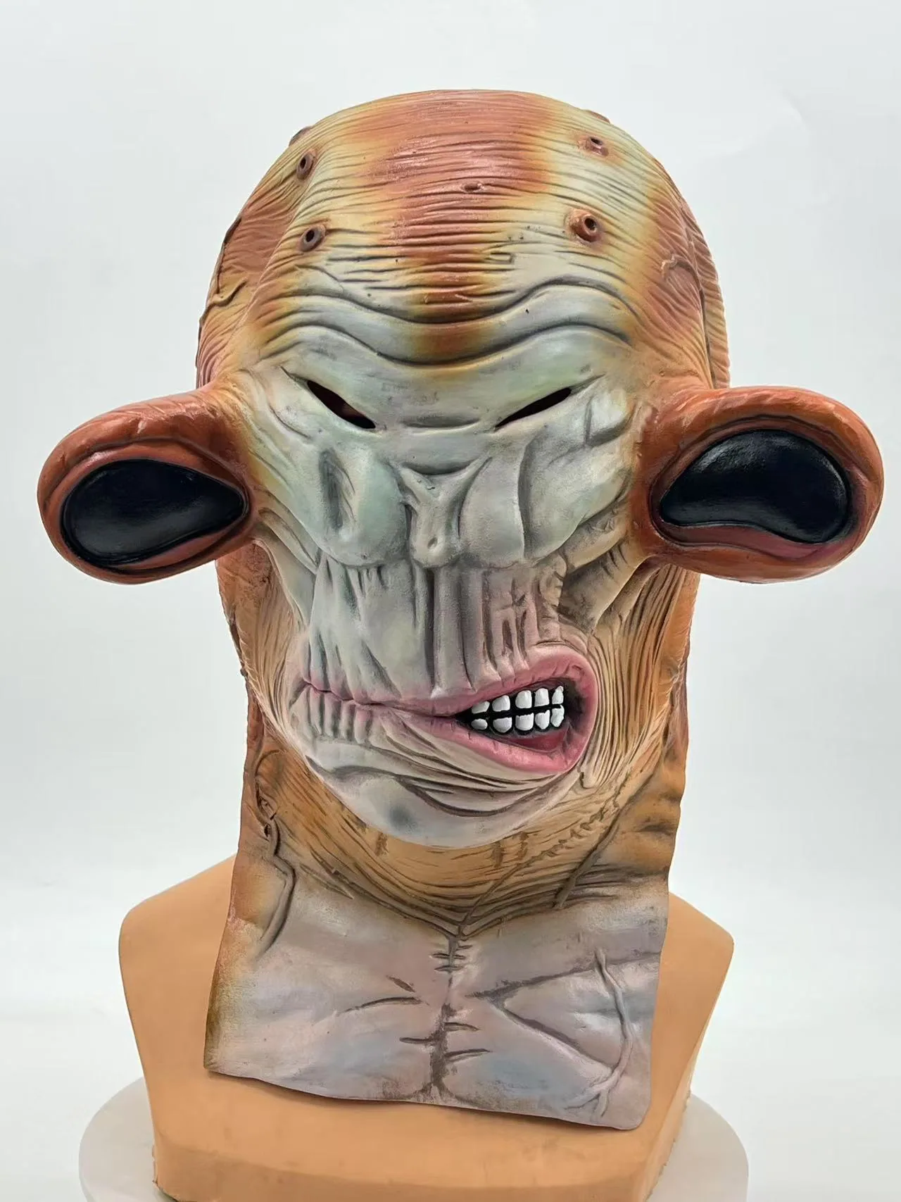 Halloween Easter Horror Mask Scary Cosmetic Prop Alien Mutant Frogman Latex Mask 10