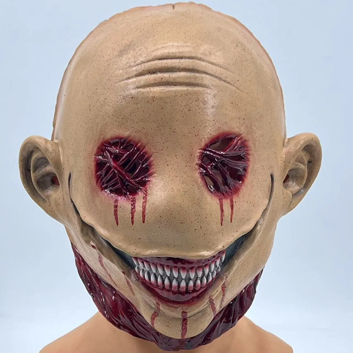 Horror Movie Joker Return 2 Glossy Headgear Mask Pennywise Halloween Funny Party Latex Mask 6