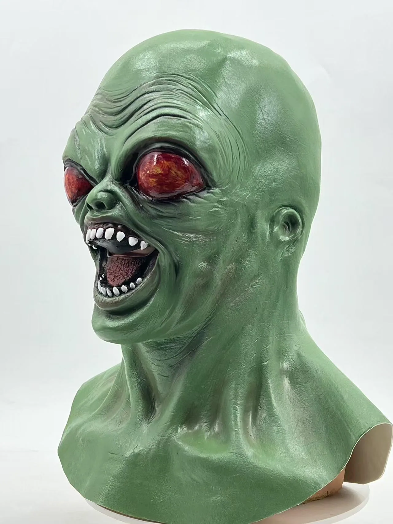 Spoof vampire mask, latex headgear, Halloween masquerade party props, horror demon zombie mask 13