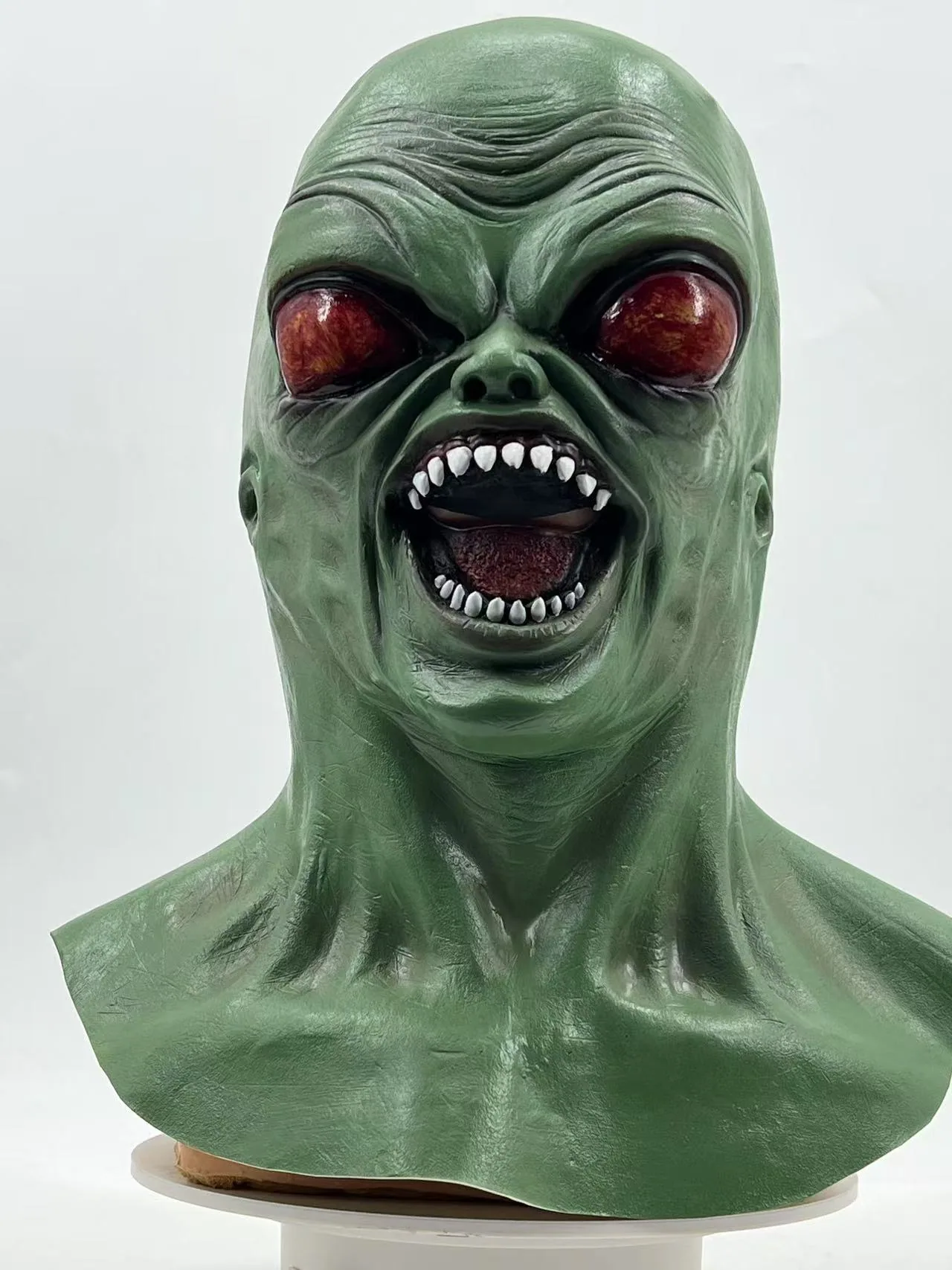 Spoof vampire mask, latex headgear, Halloween masquerade party props, horror demon zombie mask 11