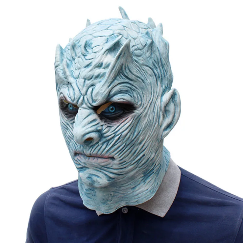 Game of Thrones cosplay Night King headgear Halloween horror haunted house props latex mask 3