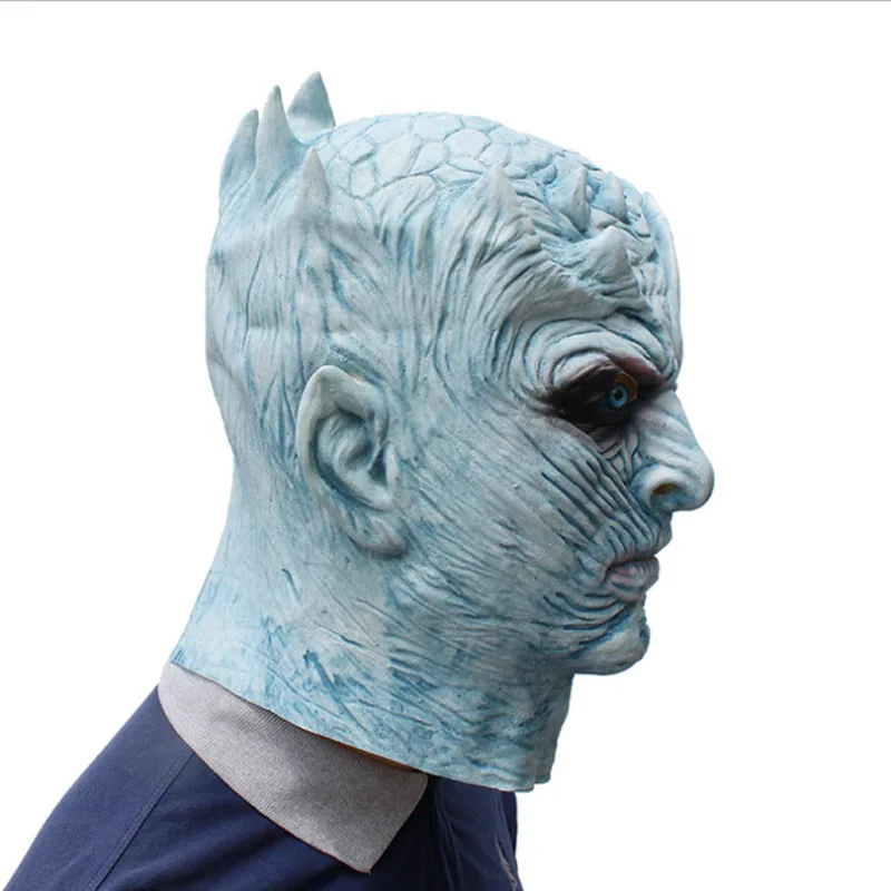 Game of Thrones cosplay Night King headgear Halloween horror haunted house props latex mask 7
