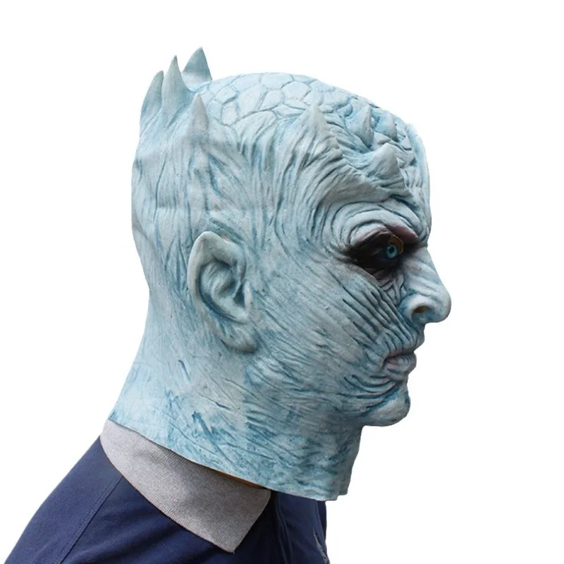 Game of Thrones cosplay Night King headgear Halloween horror haunted house props latex mask 2